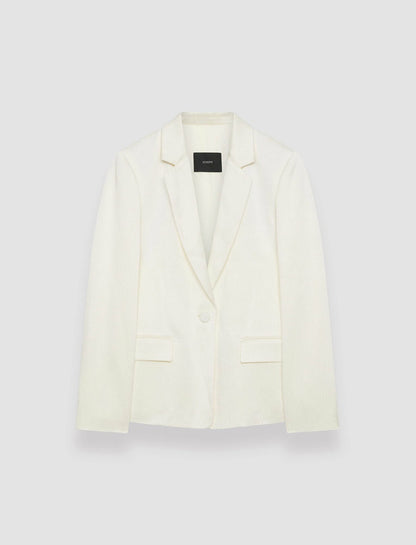 JOSEPH Fashion Women Textured Viscose Joaquim Jacket Ivory