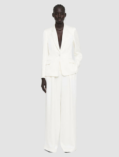 JOSEPH Fashion Women Textured Viscose Joaquim Jacket Ivory