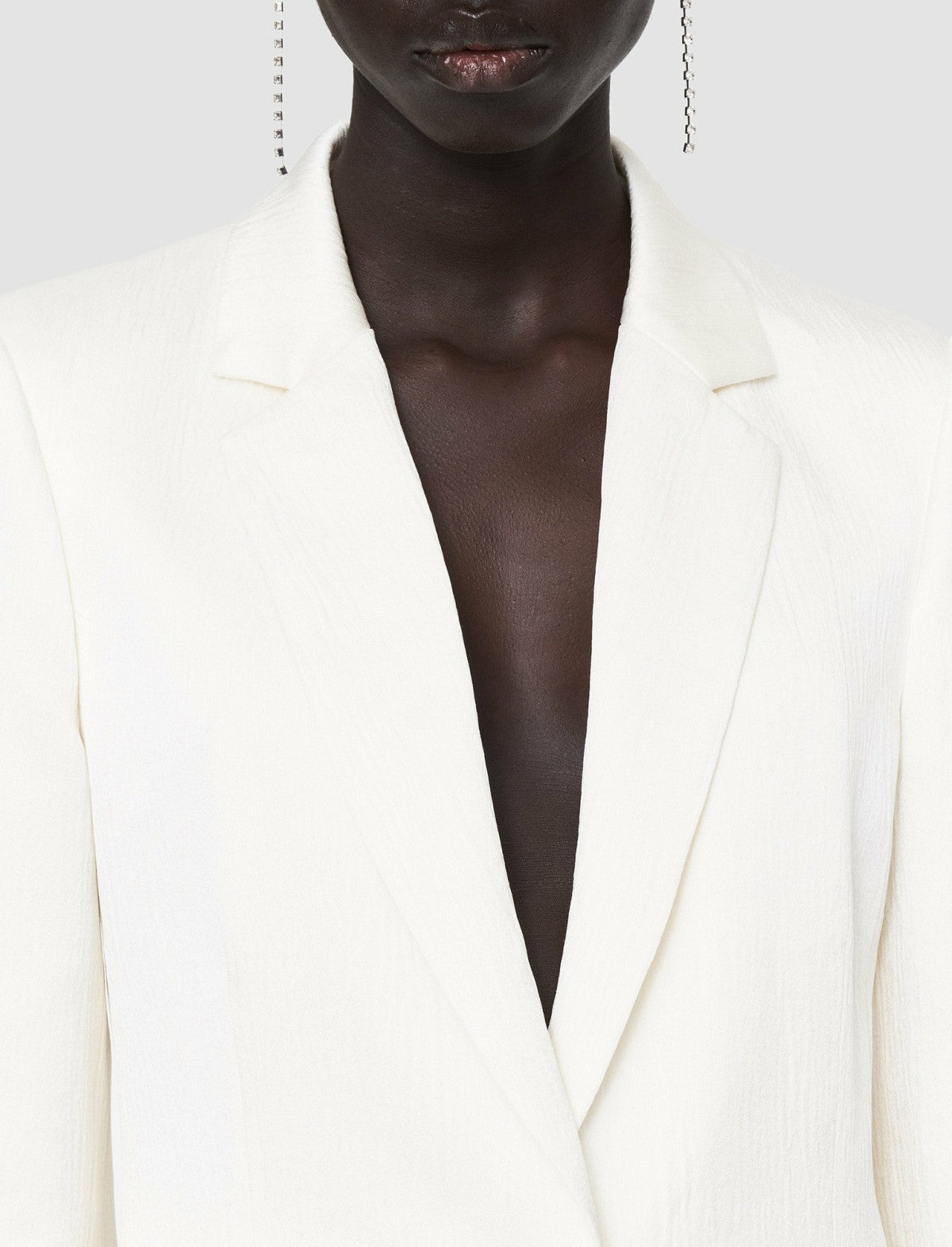 JOSEPH Fashion Women Textured Viscose Joaquim Jacket Ivory