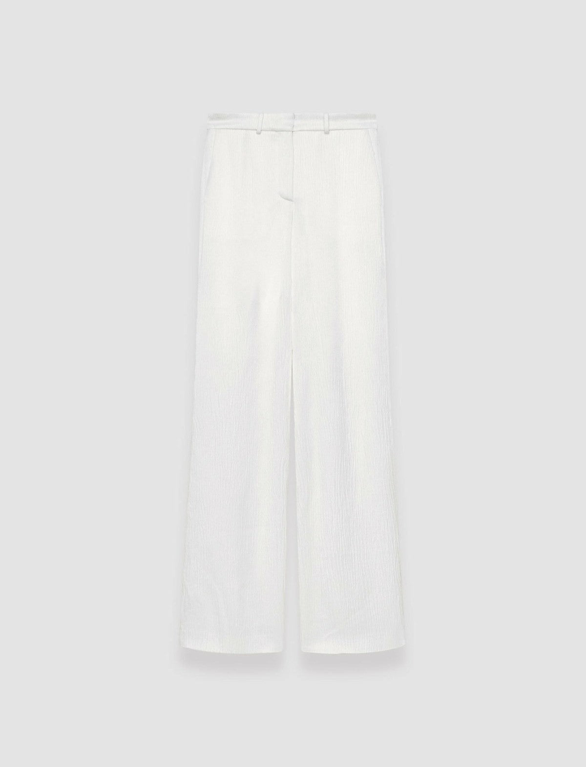 JOSEPH Fashion Women Textured Viscose Morissey Trousers Ivory