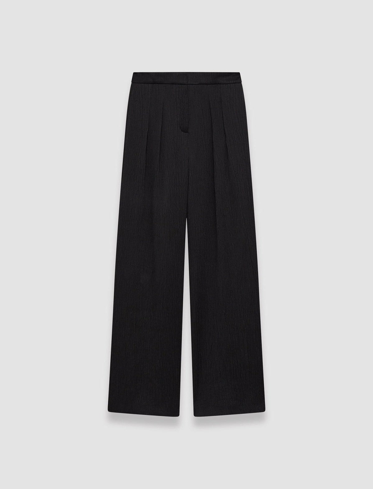JOSEPH Fashion Women Textured Viscose Talma Trousers Black