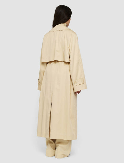 JOSEPH Fashion Women Fluid Rainwear Cambrai Coat Safari