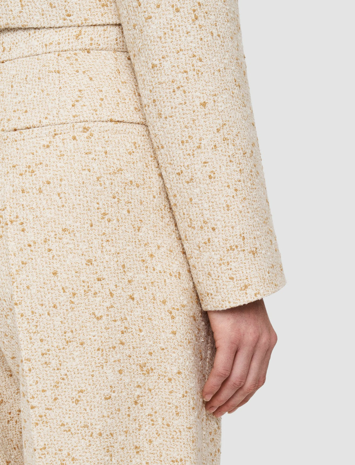 JOSEPH Fashion Women Tweed Josset Jacket Ivory/Clay