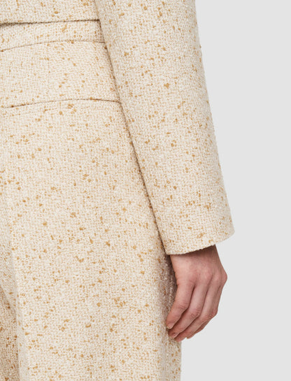 JOSEPH Fashion Women Tweed Josset Jacket Ivory/Clay