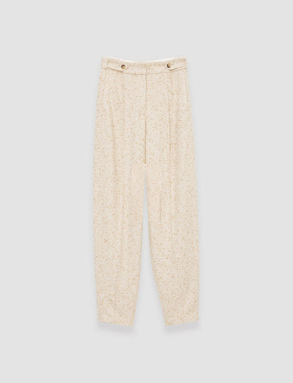 JOSEPH Fashion Women Tweed Timothy Trousers Ivory/Clay