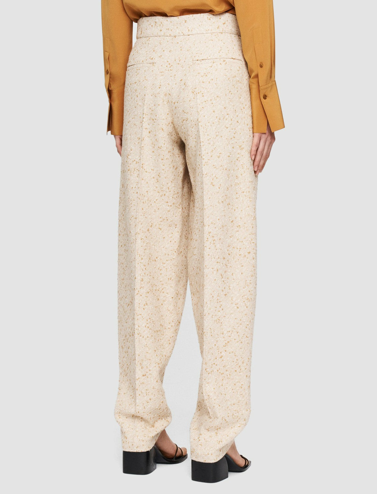 JOSEPH Fashion Women Tweed Timothy Trousers Ivory/Clay