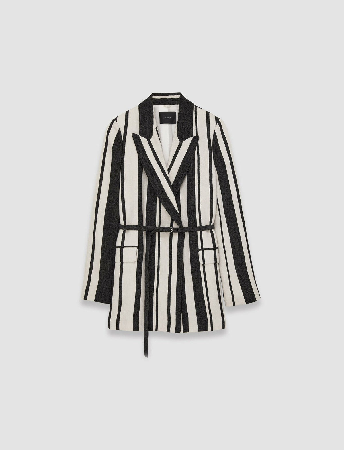 JOSEPH Fashion Women Joseph Stripe Jenner Jacket Oyster White/ Black