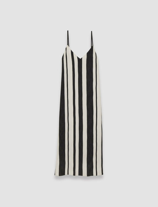 JOSEPH Fashion Women Joseph Stripe Dalou Dress Oyster White/ Black