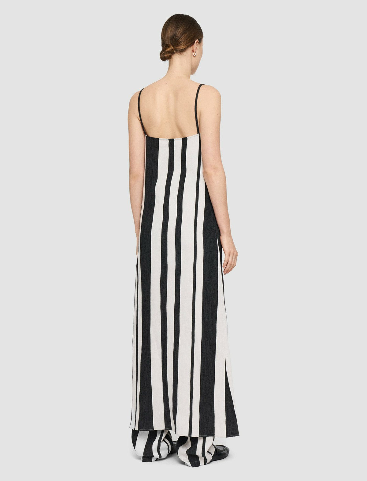 JOSEPH Fashion Women Joseph Stripe Dalou Dress Oyster White/ Black