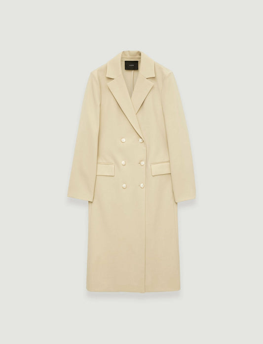 JOSEPH Fashion Women Bonded Tailoring Wool Stretch Chantin Coat Safari