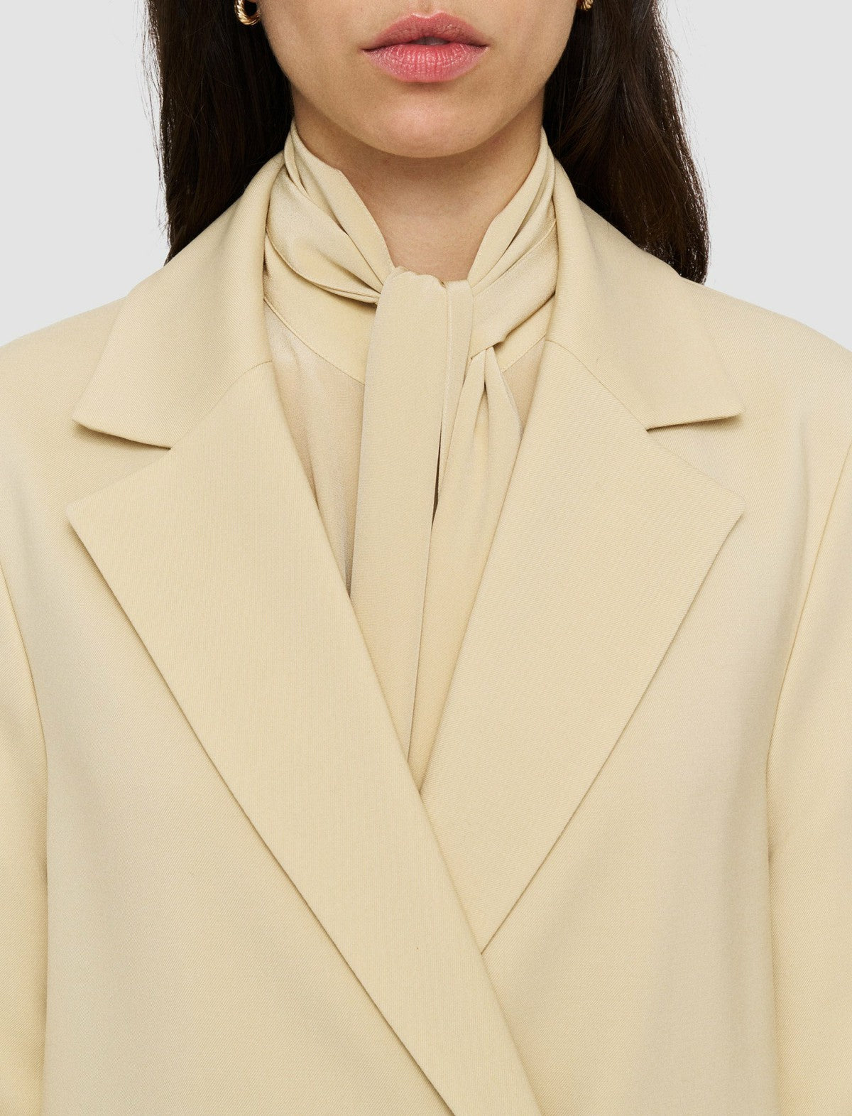 JOSEPH Fashion Women Bonded Tailoring Wool Stretch Chantin Coat Safari
