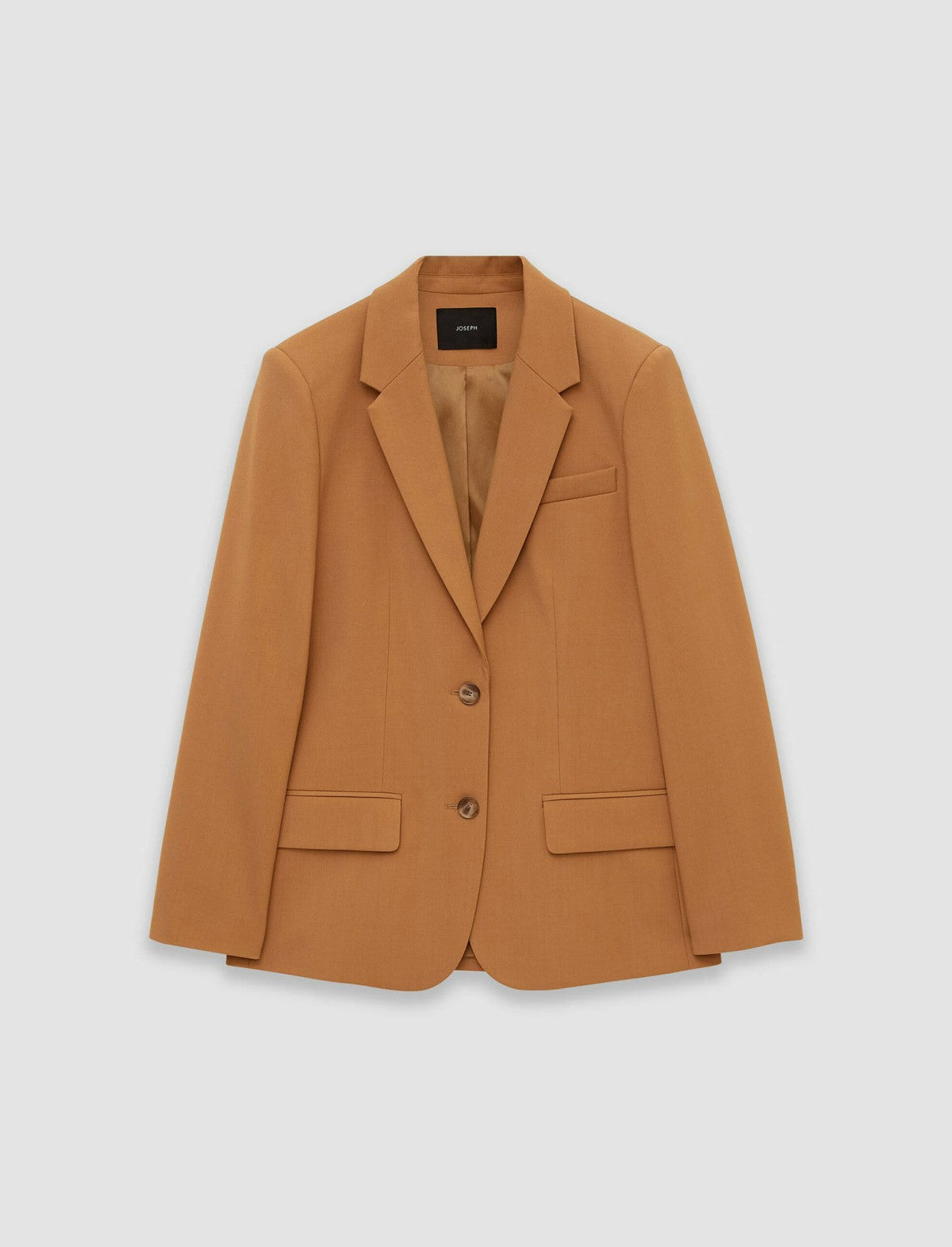 JOSEPH Fashion Women Tailoring Wool Stretch Jackie Jacket Clay