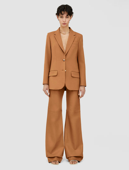 JOSEPH Fashion Women Tailoring Wool Stretch Jackie Jacket Clay
