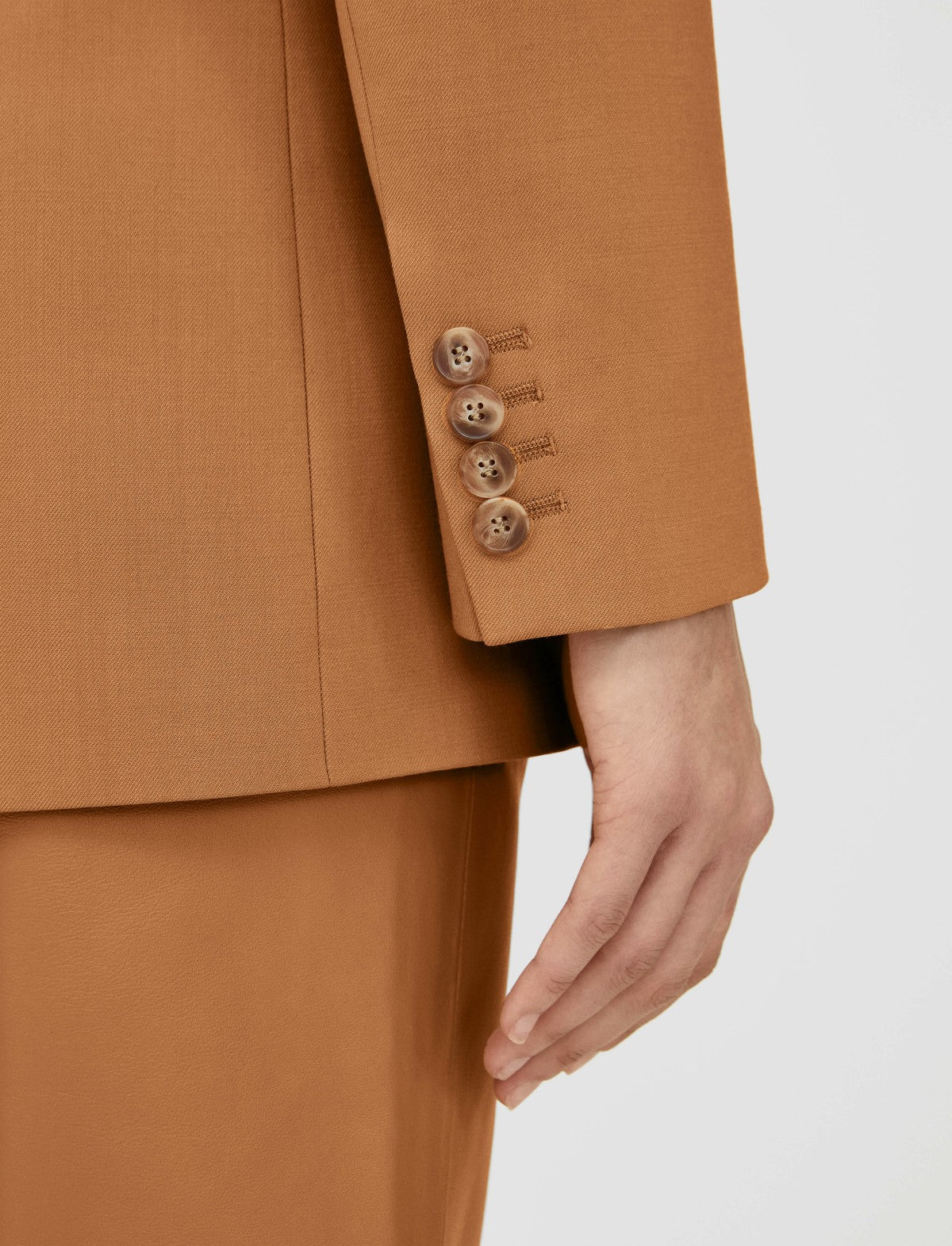 JOSEPH Fashion Women Tailoring Wool Stretch Jackie Jacket Clay
