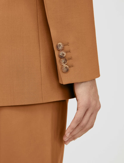 JOSEPH Fashion Women Tailoring Wool Stretch Jackie Jacket Clay