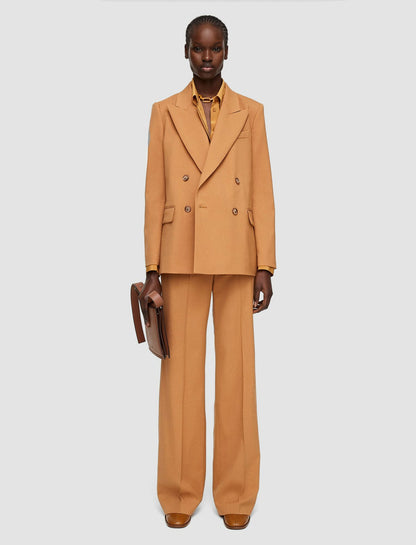 JOSEPH Fashion Women Jaden Tailoring Wool Stretch Jacket Clay