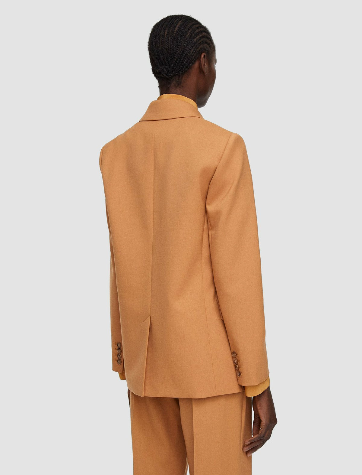 JOSEPH Fashion Women Jaden Tailoring Wool Stretch Jacket Clay