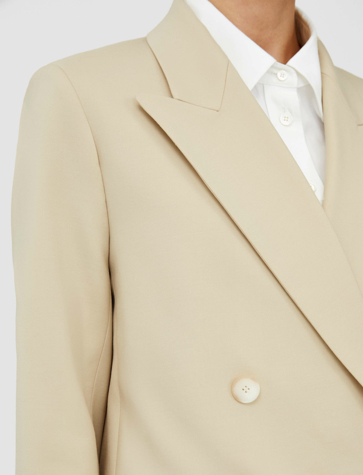 JOSEPH Fashion Women Jaden Tailoring Wool Stretch Jacket Safari
