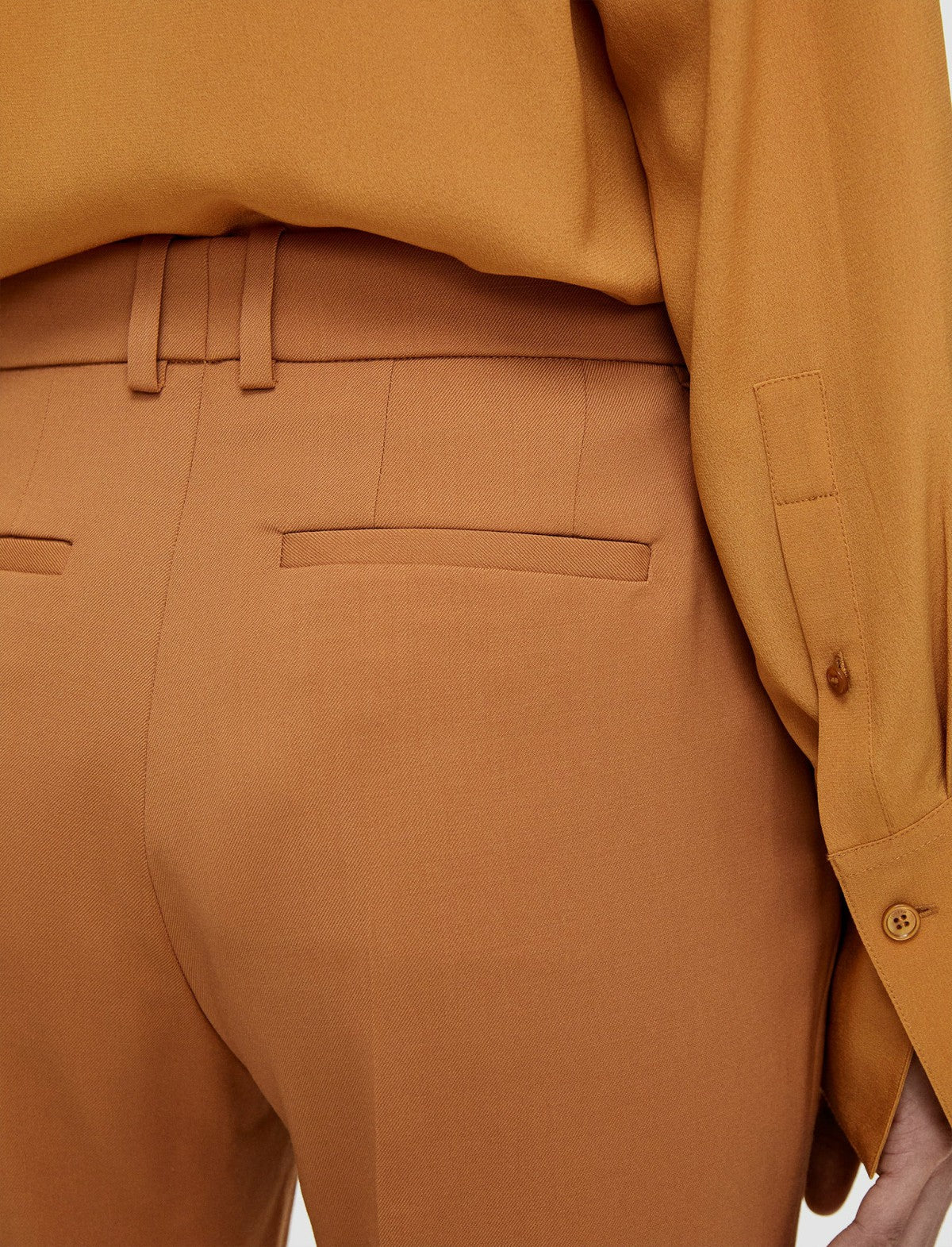 JOSEPH Fashion Women Tailoring Wool Stretch Coleman Trousers Clay