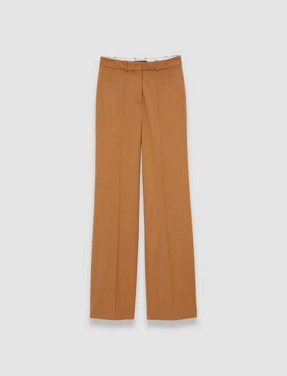 JOSEPH Fashion Women Morissey Tailoring Wool Stretch Trousers Clay