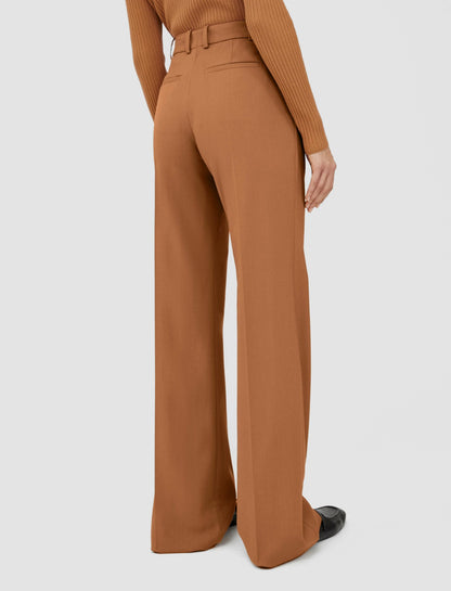 JOSEPH Fashion Women Morissey Tailoring Wool Stretch Trousers Clay