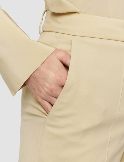 JOSEPH Fashion Women Morissey Tailoring Wool Stretch Trousers Safari