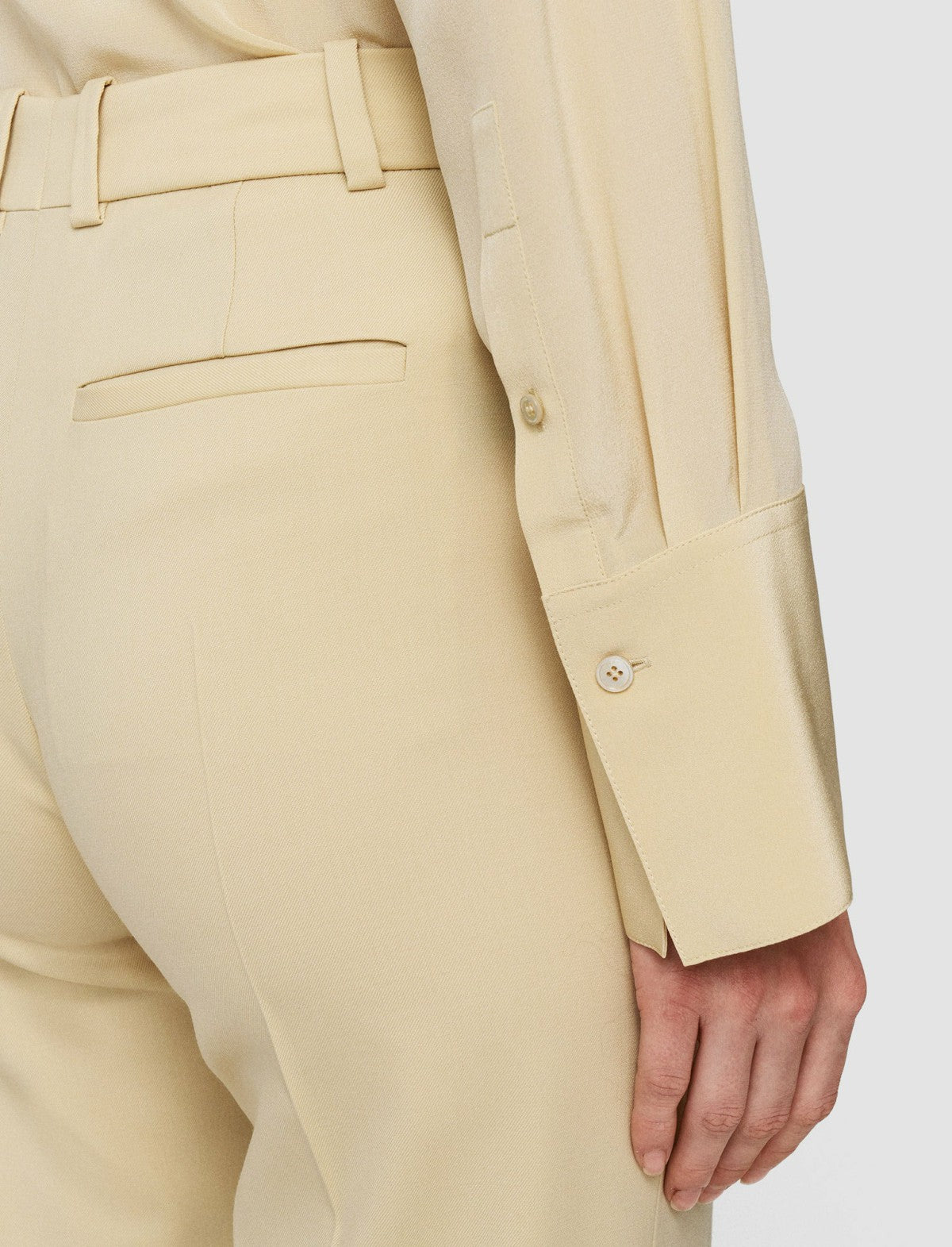 JOSEPH Fashion Women Morissey Tailoring Wool Stretch Trousers Safari