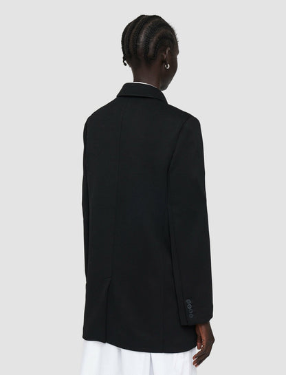 JOSEPH Fashion Women Ottoman Jersey Chapone Jacket Black