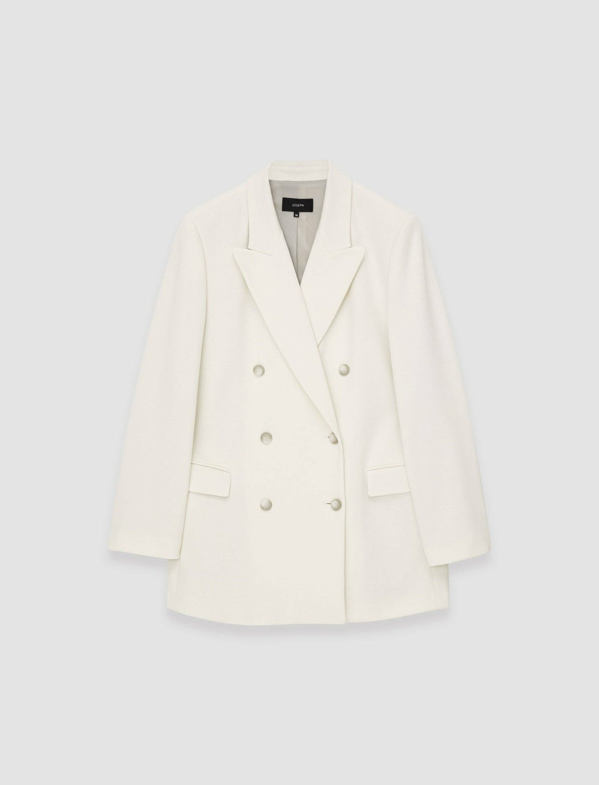 JOSEPH Fashion Women Ottoman Jersey Chapone Jacket Oyster White