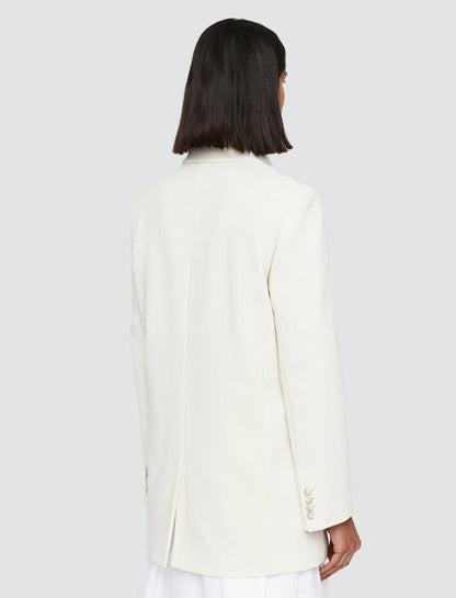 JOSEPH Fashion Women Ottoman Jersey Chapone Jacket Oyster White