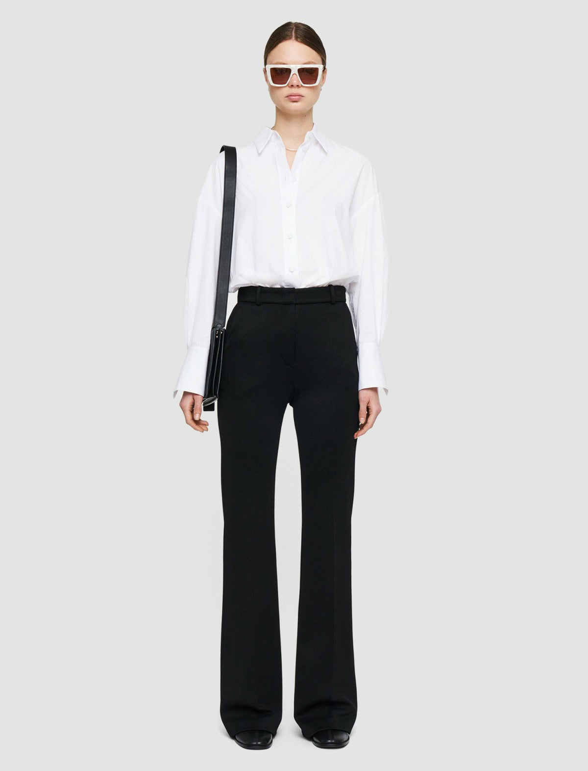 JOSEPH Fashion Women Ottoman Jersey Tafira Trousers Black