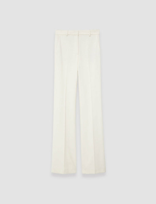 JOSEPH Fashion Women Ottoman Jersey Tafira Trousers Oyster White