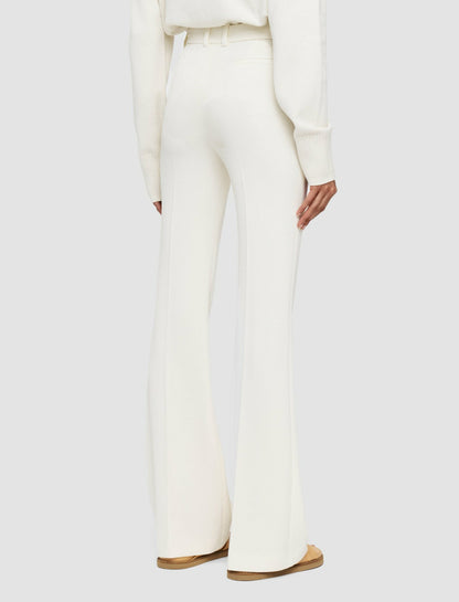 JOSEPH Fashion Women Ottoman Jersey Tafira Trousers Oyster White