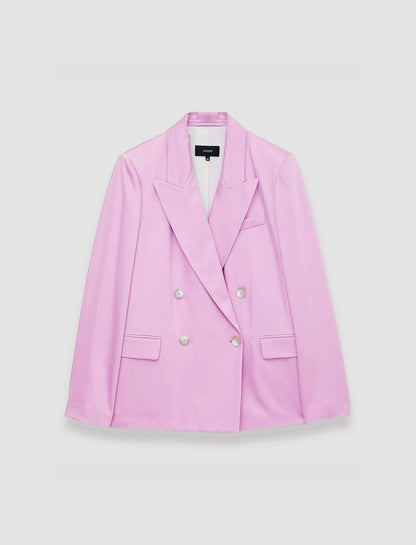 JOSEPH Fashion Women Jaden Soft Viscose Tailoring Jacket Begonia Pink