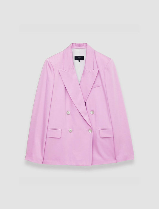 JOSEPH Fashion Women Jaden Soft Viscose Tailoring Jacket Begonia Pink
