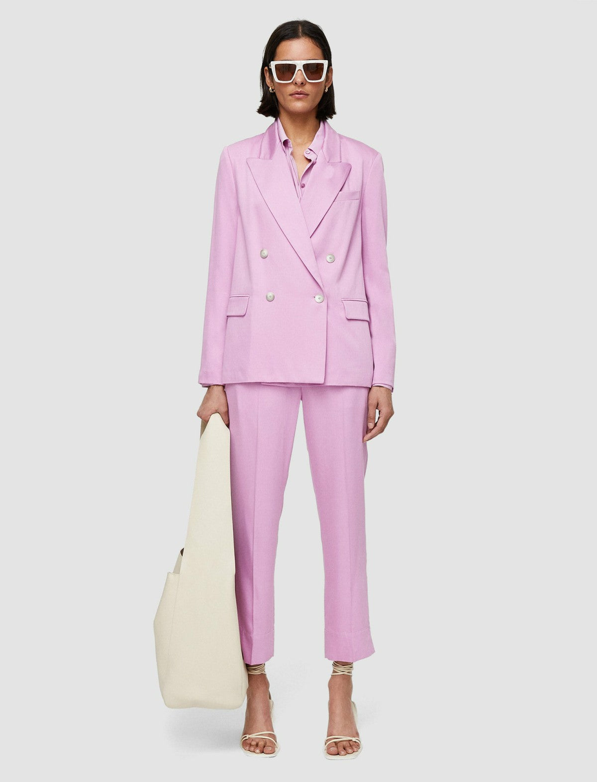 JOSEPH Fashion Women Jaden Soft Viscose Tailoring Jacket Begonia Pink