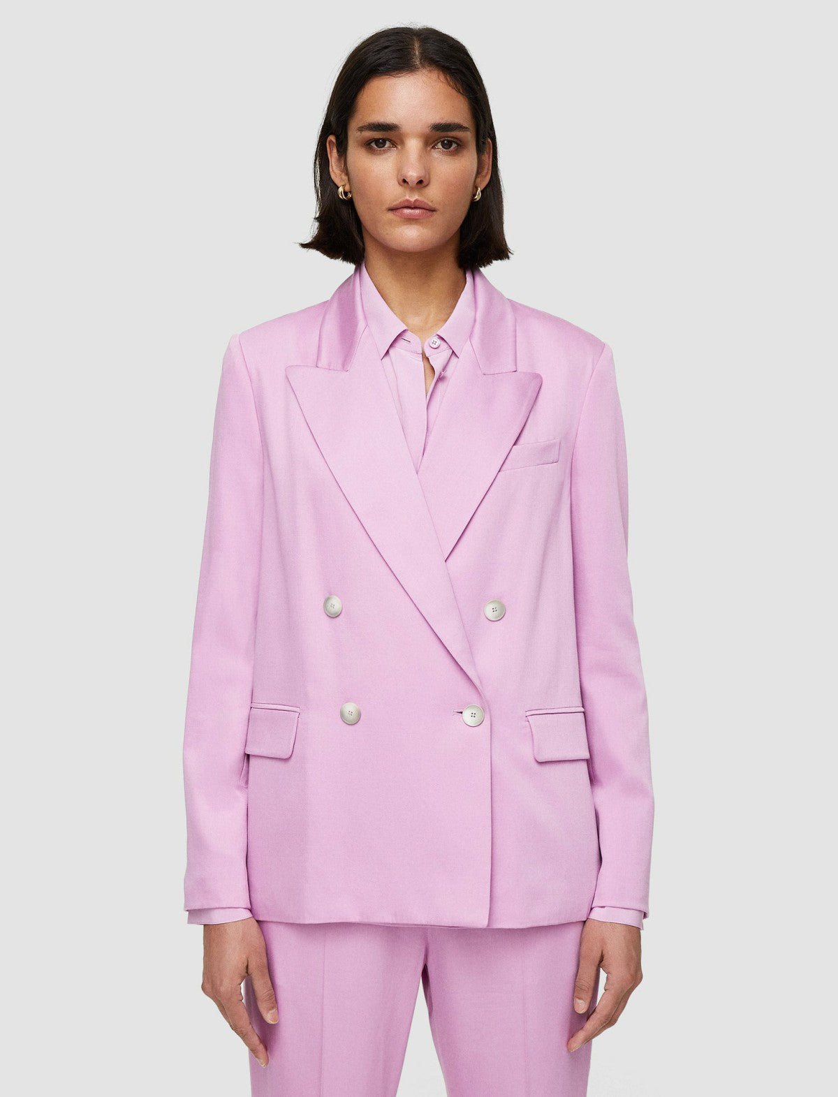 JOSEPH Fashion Women Jaden Soft Viscose Tailoring Jacket Begonia Pink