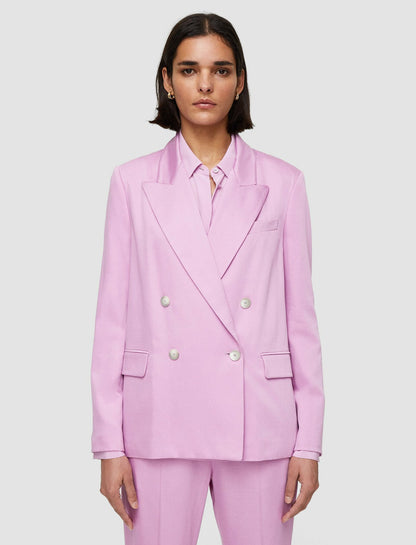 JOSEPH Fashion Women Jaden Soft Viscose Tailoring Jacket Begonia Pink
