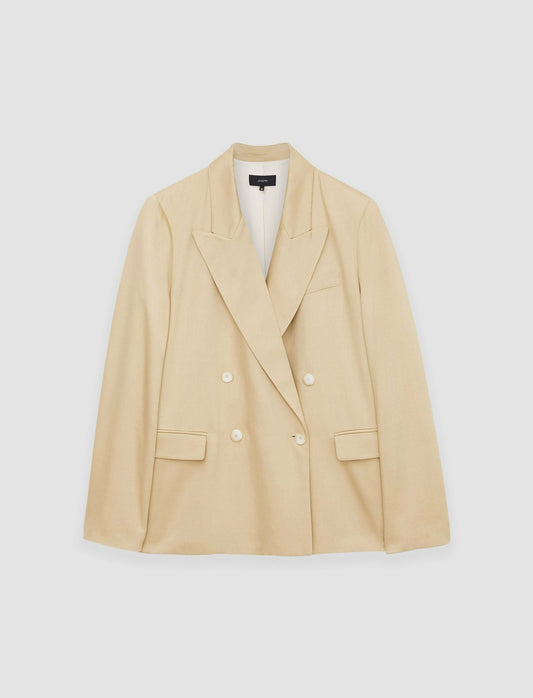 JOSEPH Fashion Women Jaden Soft Viscose Tailoring Jacket Safari