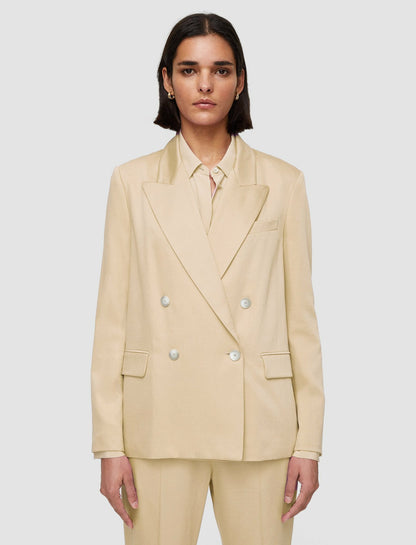 JOSEPH Fashion Women Jaden Soft Viscose Tailoring Jacket Safari
