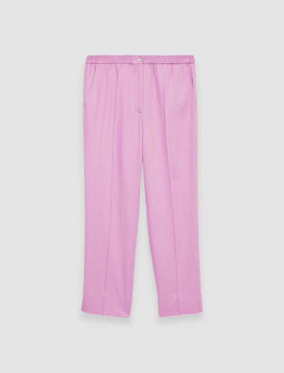JOSEPH Fashion Women Soft Viscose Tailoring Tottenham Trousers Begonia Pink