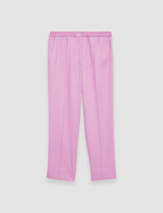 JOSEPH Fashion Women Soft Viscose Tailoring Tottenham Trousers Begonia Pink