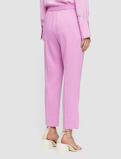 JOSEPH Fashion Women Soft Viscose Tailoring Tottenham Trousers Begonia Pink