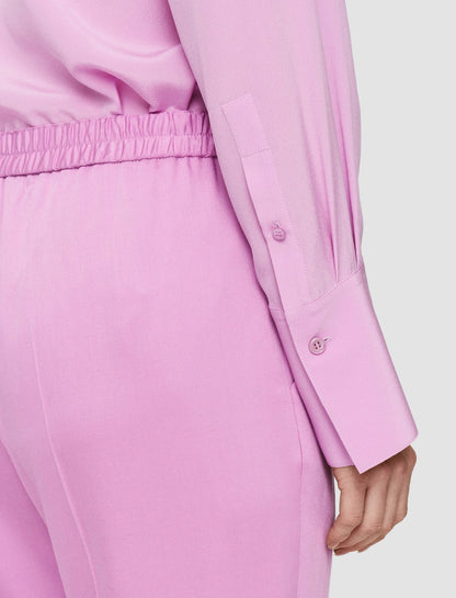 JOSEPH Fashion Women Soft Viscose Tailoring Tottenham Trousers Begonia Pink