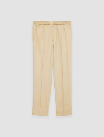 JOSEPH Fashion Women Soft Viscose Tailoring Tottenham Trousers Safari