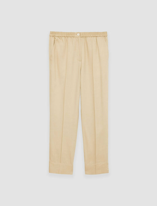 JOSEPH Fashion Women Soft Viscose Tailoring Tottenham Trousers Safari