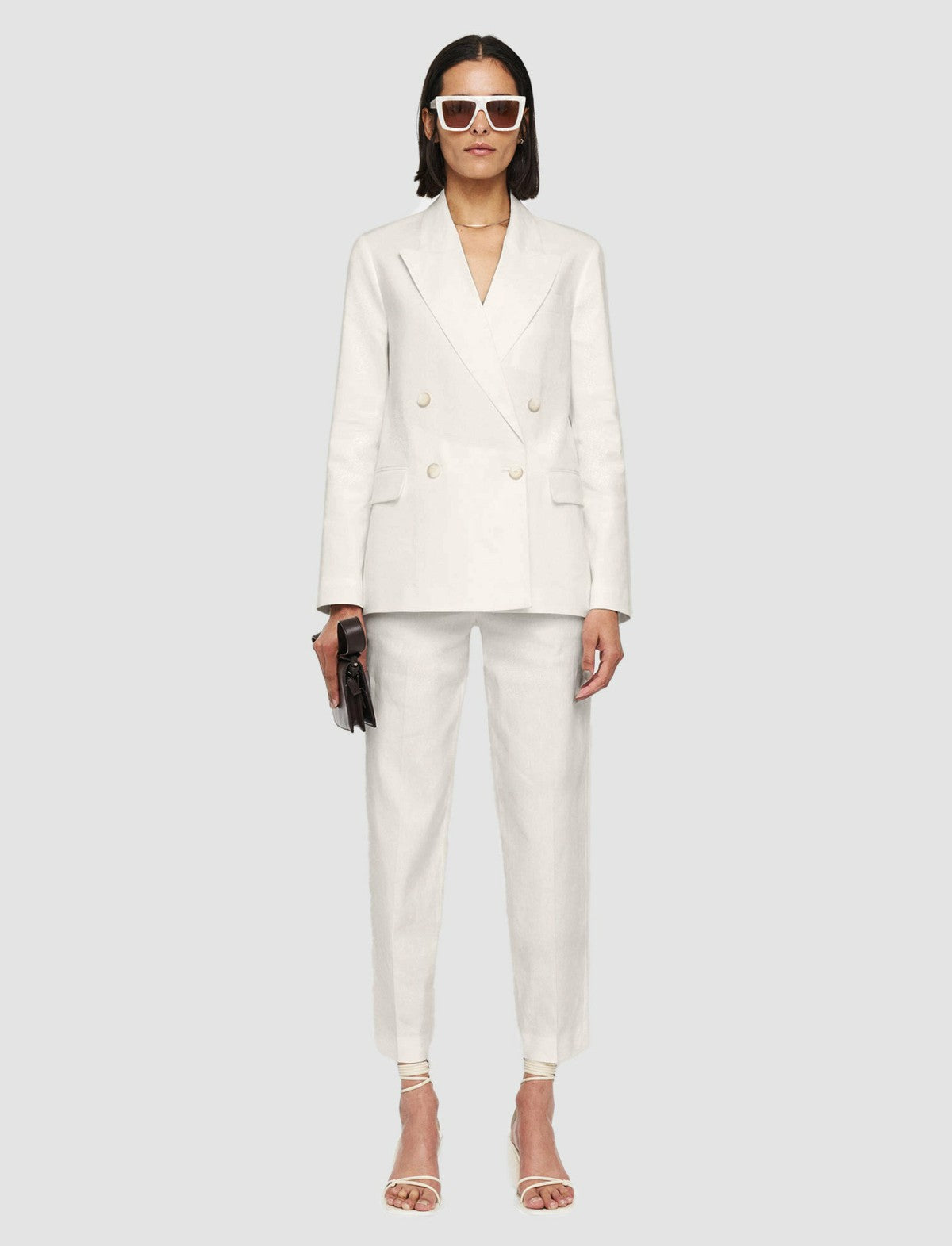 JOSEPH Fashion Women Linen Cotton Jaden Jacket Ivory