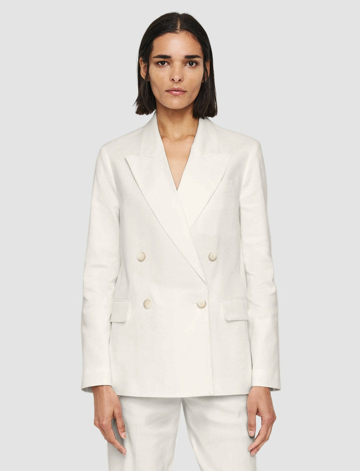 JOSEPH Fashion Women Linen Cotton Jaden Jacket Ivory