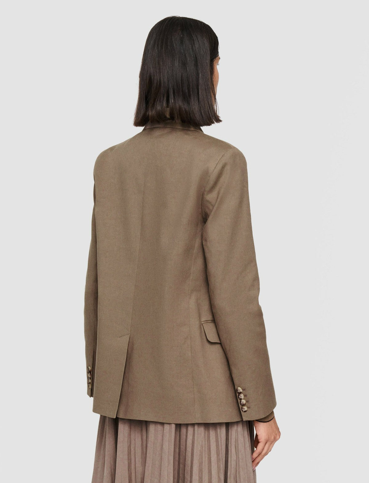 JOSEPH Fashion Women Linen Cotton Jaden Jacket Frozen Mocha