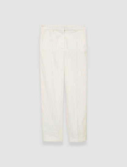 JOSEPH Fashion Women Linen Cotton Trina Trousers Ivory